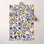 expectant iteration botanical garden pattern Wrapping Paper Gallery Image 1