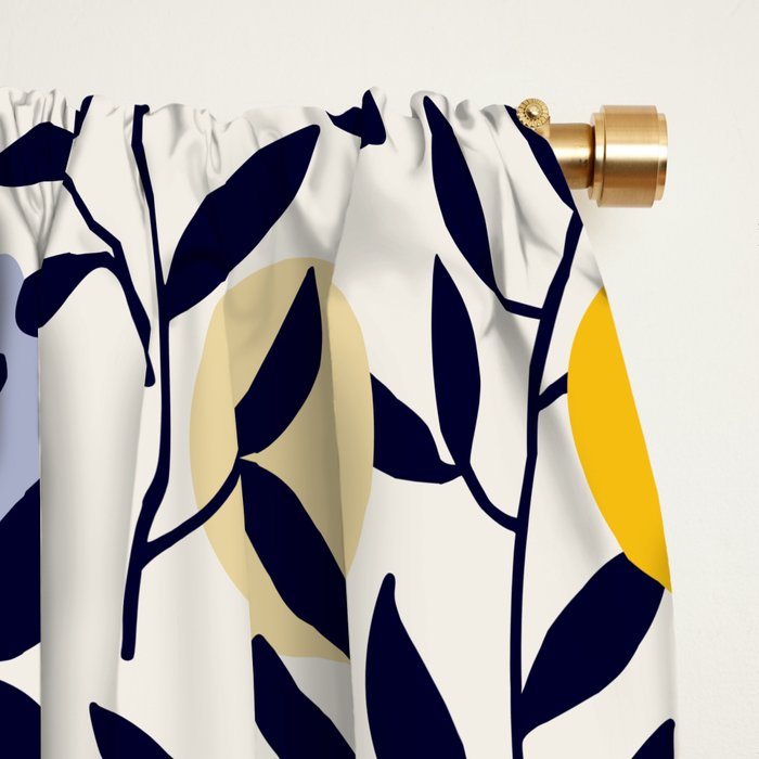 expectant iteration botanical garden pattern Window Curtain Gallery Image 2