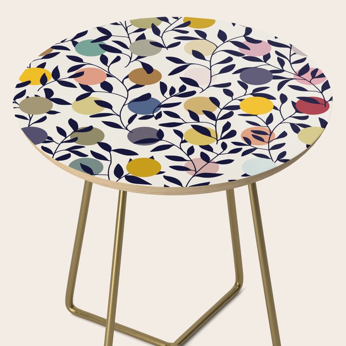 expectant iteration botanical garden pattern Side Table Gallery Image 2
