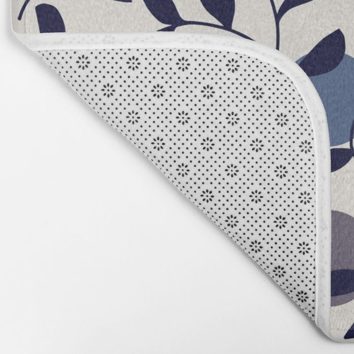 expectant iteration botanical garden pattern Bath Mat Gallery Image 2