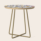 expectant iteration botanical garden pattern Side Table Gallery Image 1