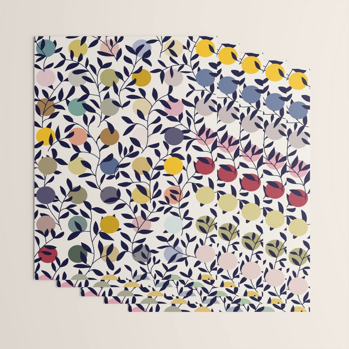 expectant iteration botanical garden pattern Wrapping Paper Gallery Image 3