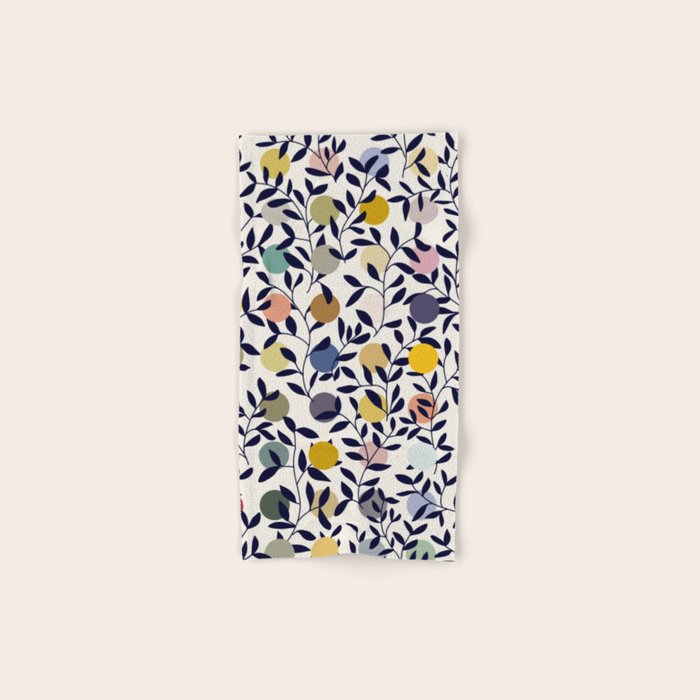 expectant iteration botanical garden pattern Bath Towel Gallery Image 1