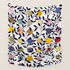 expectant iteration botanical garden pattern Wall Tapestry Gallery Image 4