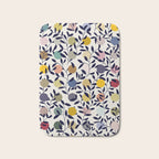 expectant iteration botanical garden pattern Bath Mat Gallery Image 1