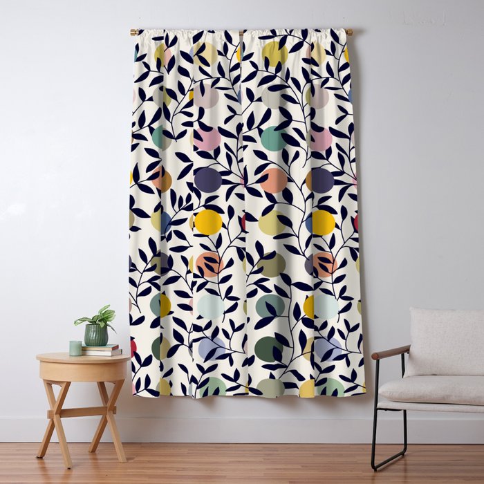 expectant iteration botanical garden pattern Window Curtain Gallery Image 5