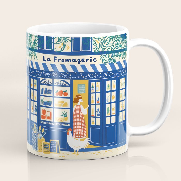 Charming French Cheese Shop Coffee Mug Gallery Image 1
