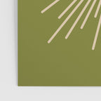 Sun and Moon 2 - Mid Century Modern Minimalism in Mid Mod Olive Green and Beige Poster Gallery Image 3