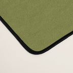 Sun and Moon 2 - Mid Century Modern Minimalism in Mid Mod Olive Green and Beige Desk Mat Gallery Image 4