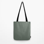 Neutral Sage Grey II Solid Color Tote Bag Gallery Image 2