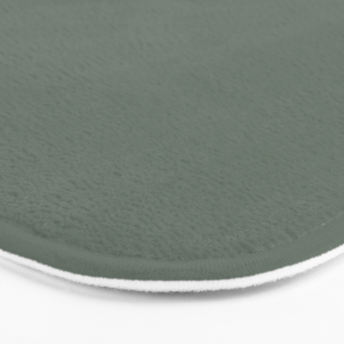 Neutral Sage Grey II Solid Color Bath Mat Gallery Image 3