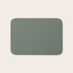 Neutral Sage Grey II Solid Color Bath Mat Gallery Image 1