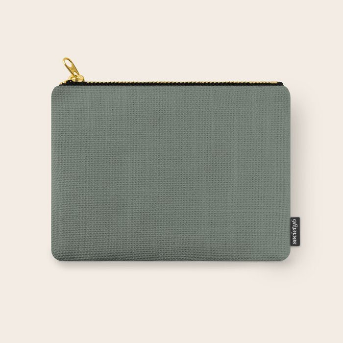 Neutral Sage Grey II Solid Color Carry All Pouch Gallery Image 1