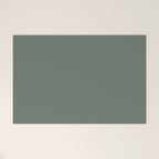 Neutral Sage Grey II Solid Color Welcome Mat Gallery Image 1