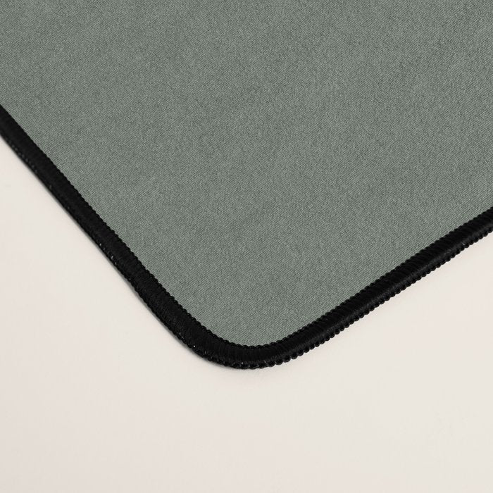 Neutral Sage Grey II Solid Color Desk Mat Gallery Image 4