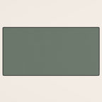 Neutral Sage Grey II Solid Color Desk Mat Gallery Image 3