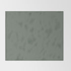 Neutral Sage Grey II Solid Color Throw Blanket Gallery Image 2