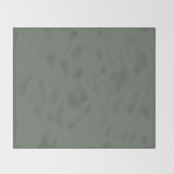 Neutral Sage Grey II Solid Color Throw Blanket Gallery Image 2