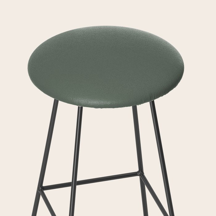 Neutral Sage Grey II Solid Color Stool Gallery Image 2
