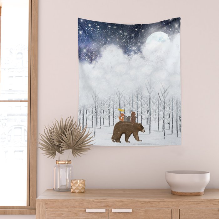 the white forest Wall Tapestry Gallery Image 2