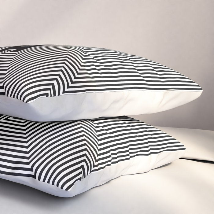 Atlanta City Text Pattern USA Pillow Sham Gallery Image 3