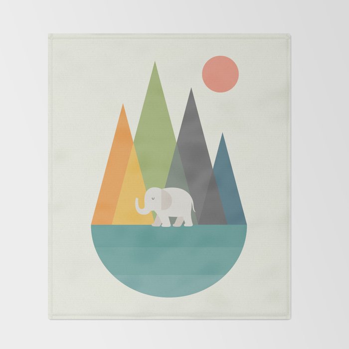 Walk In Peace Throw Blanket Gallery Image 2