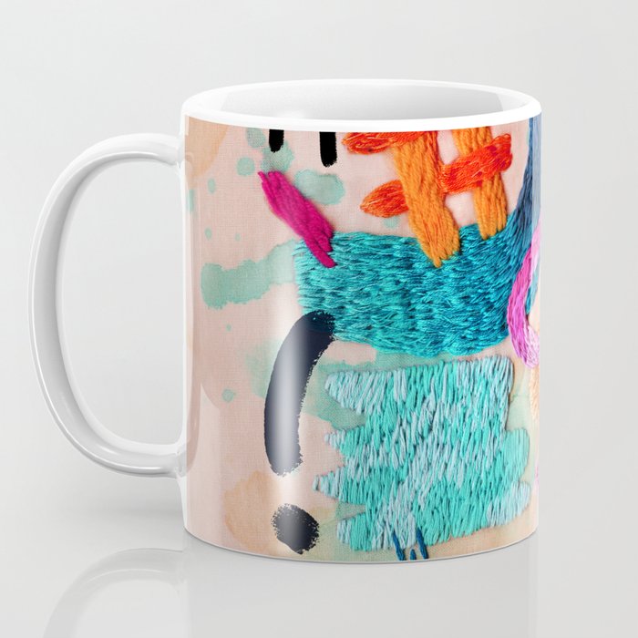 abstract embroidery Coffee Mug Gallery Image 3