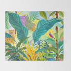 Paradise Jungle Throw Blanket Gallery Image 2