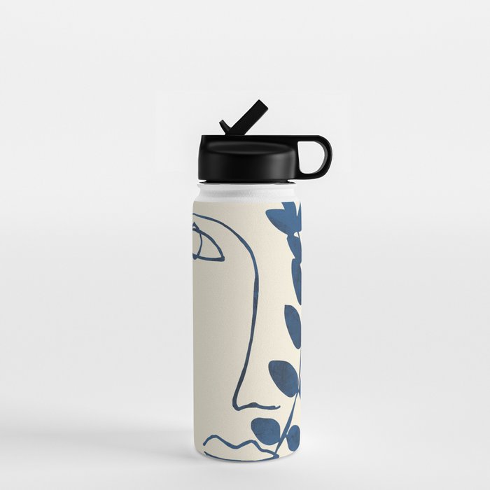 Abstract Face 5 Water Bottle Gallery Image 1