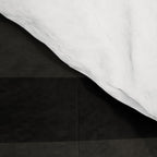 Fusion - Minimalist Geometric in Black and Almond Cream Comforter Gallery Image 4