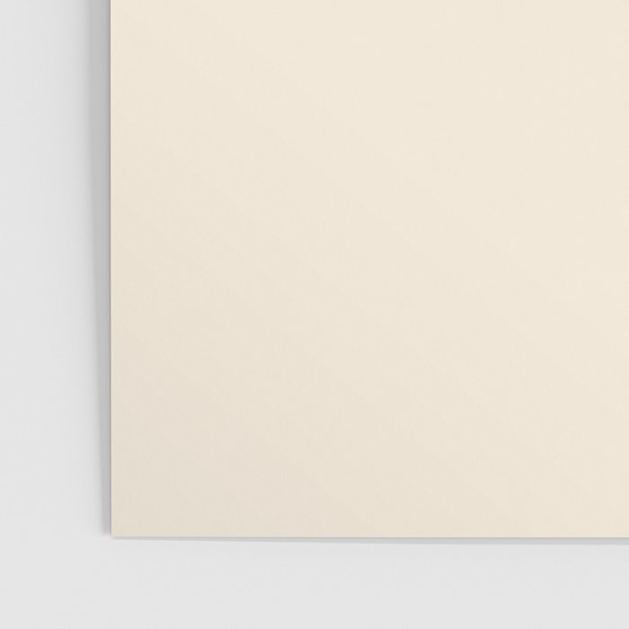 Fusion - Minimalist Geometric in Black and Almond Cream Poster Gallery Image 3