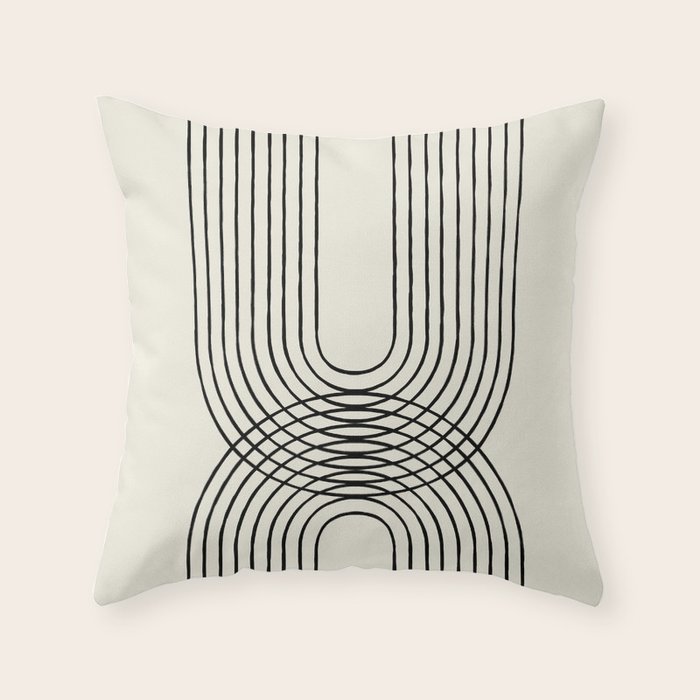 Arch duo 1 Mid century modern Throw Pillow Gallery Image 6