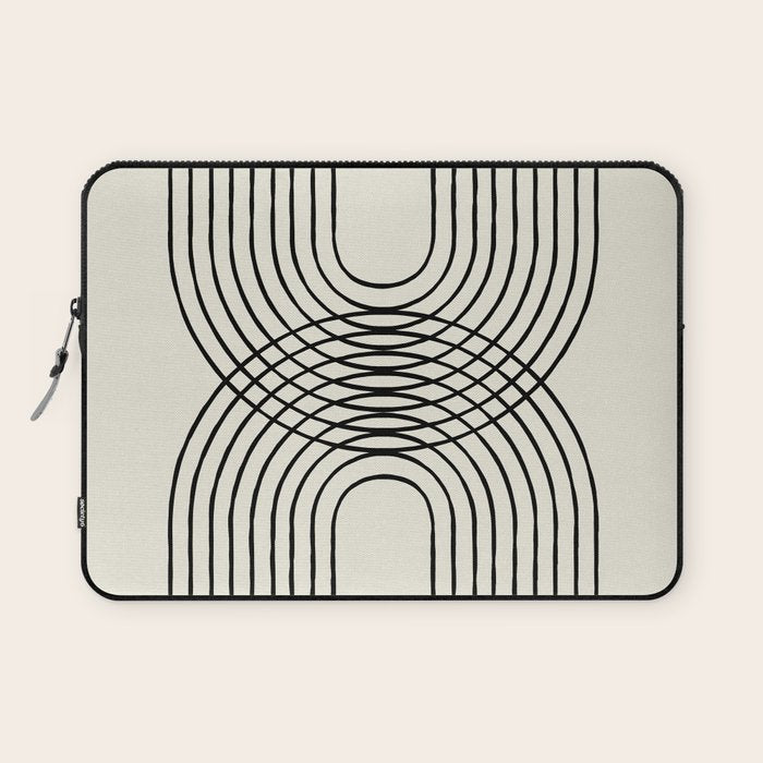 Arch duo 1 Mid century modern Laptop Sleeve Gallery Image 1