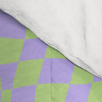 Retro psychedelic yin yang checkered pattern Comforter Gallery Image 4