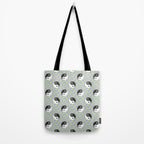 Retro psychedelic yin yang checkered pattern Tote Bag Gallery Image 2