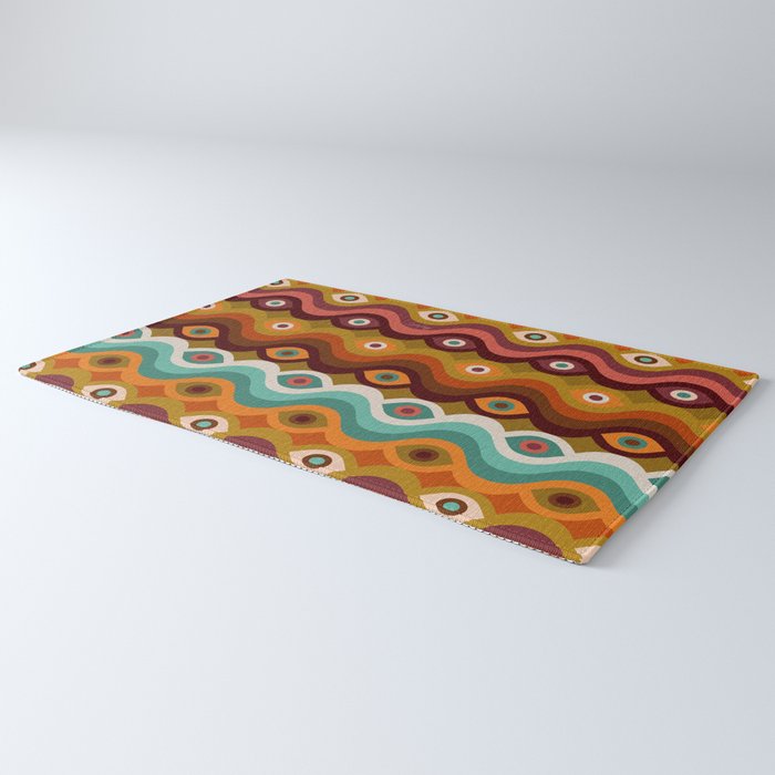 Psychedelic Eye Melt - 60s Palette Rug Gallery Image 3