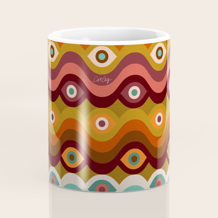 Psychedelic Eye Melt - 60s Palette Coffee Mug Gallery Image 4
