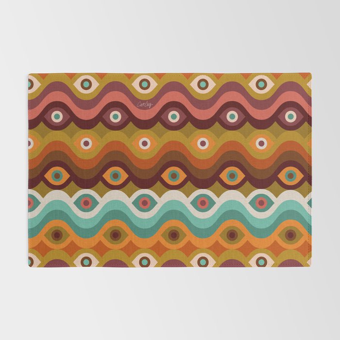 Psychedelic Eye Melt - 60s Palette Rug Gallery Image 2