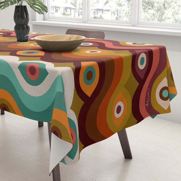 Psychedelic Eye Melt - 60s Palette Tablecloth Gallery Image 3