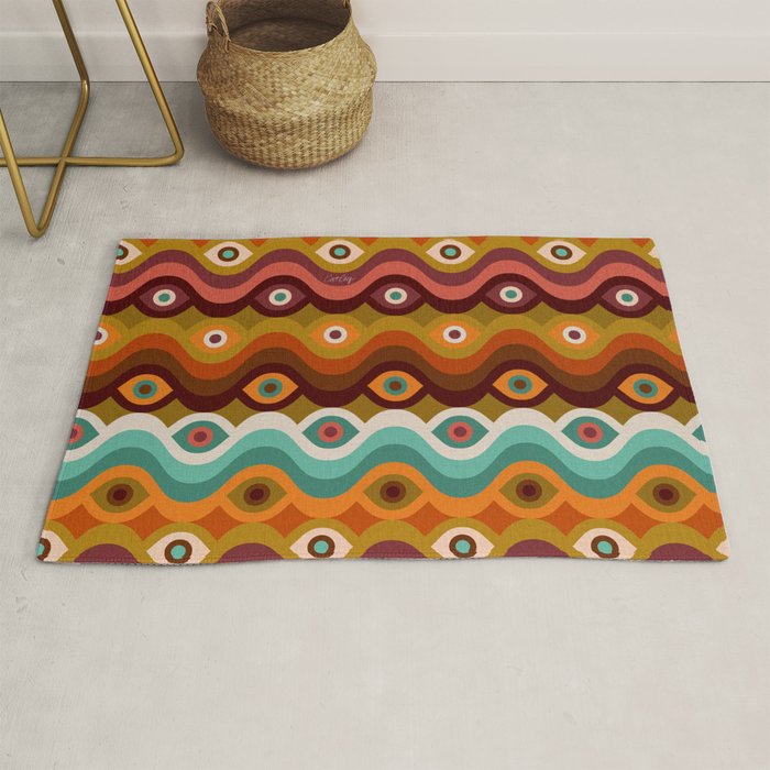 Psychedelic Eye Melt - 60s Palette Rug Gallery Image 1