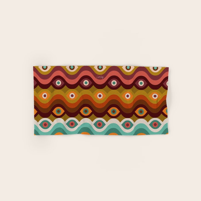 Psychedelic Eye Melt - 60s Palette Bath Towel Gallery Image 1