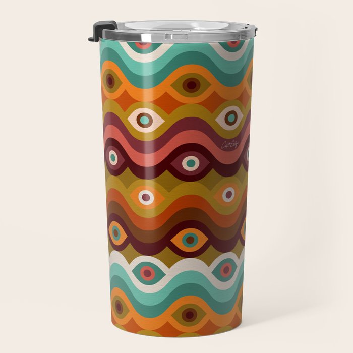 Psychedelic Eye Melt - 60s Palette Travel Mug Gallery Image 3