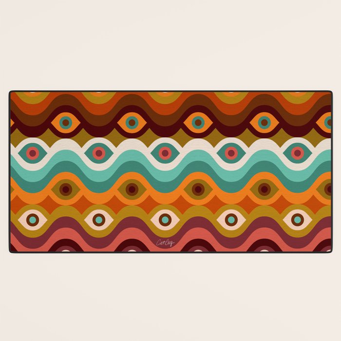 Psychedelic Eye Melt - 60s Palette Desk Mat Gallery Image 3