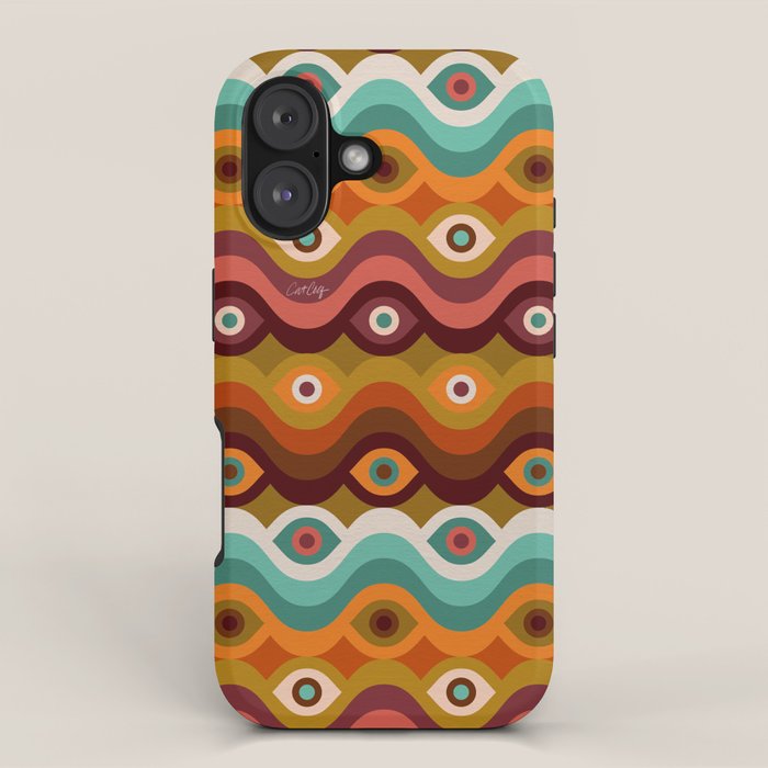 Psychedelic Eye Melt - 60s Palette iPhone Case Gallery Image 1