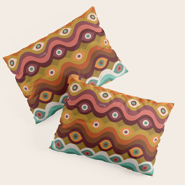 Psychedelic Eye Melt - 60s Palette Pillow Sham Gallery Image 3