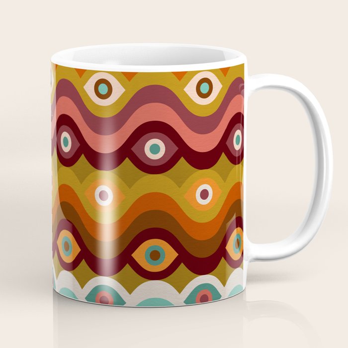 Psychedelic Eye Melt - 60s Palette Coffee Mug Gallery Image 1