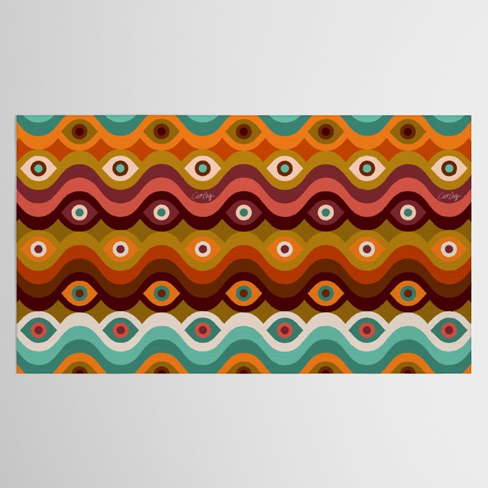 Psychedelic Eye Melt - 60s Palette Tablecloth Gallery Image 2