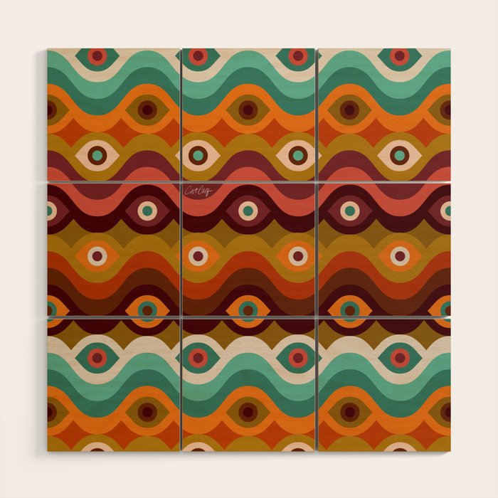 Psychedelic Eye Melt - 60s Palette Wood Wall Art Gallery Image 1