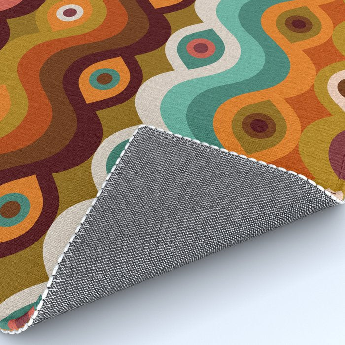 Psychedelic Eye Melt - 60s Palette Rug Gallery Image 4