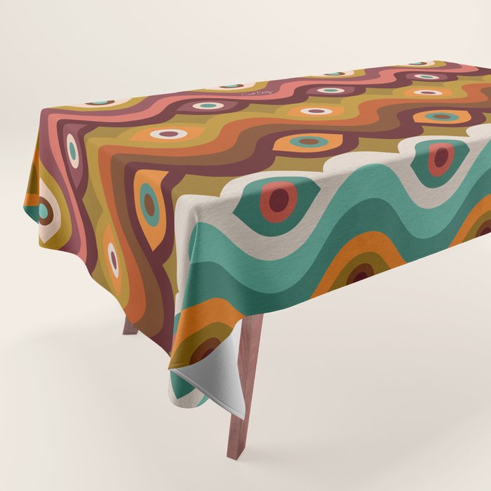 Psychedelic Eye Melt - 60s Palette Tablecloth Gallery Image 1